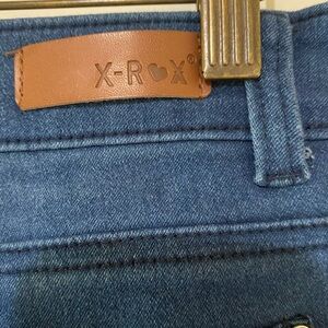 X-Roxx Women's Skinny Stretch Jeans in Dark Blue